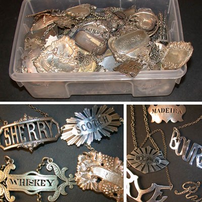 Lot 291 - Miscellaneous Group of Silver and Metal Wine...