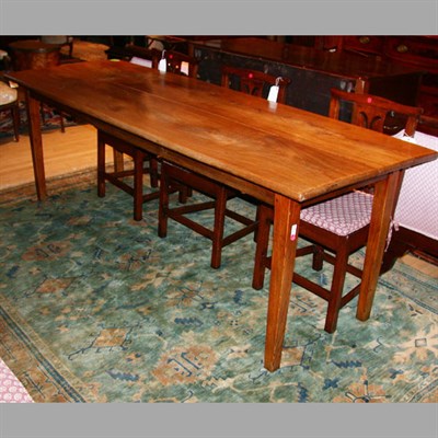 Lot 277 - French Provincial Fruitwood Farm Table