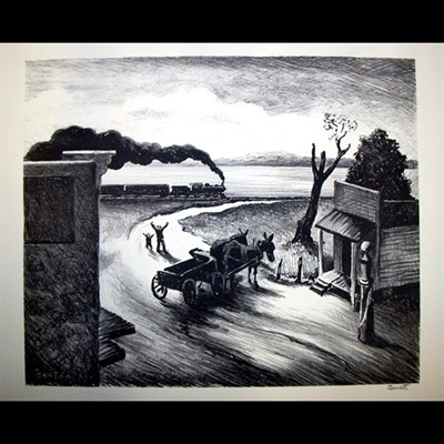 Lot 154 - Thomas Hart Benton EDGE OF TOWN (F. 22)...
