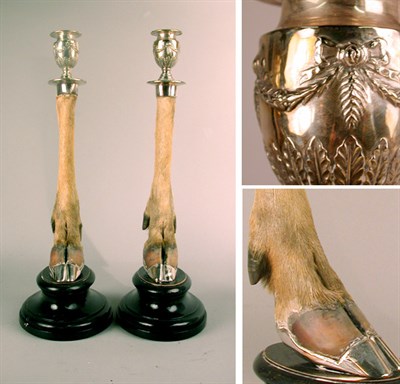 Lot 284 - Pair of Neoclassical Style Silver and...