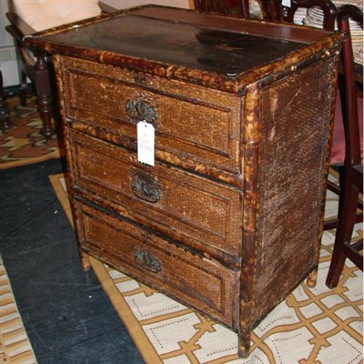 Lot 152 - Victorian Chinoiserie Decorated Bamboo and...