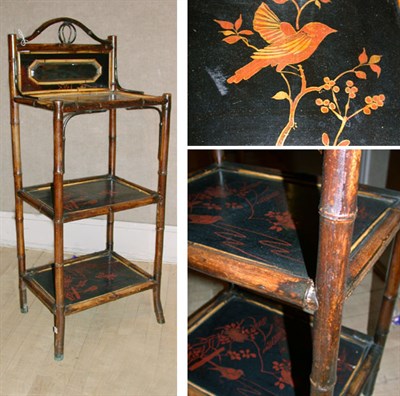 Lot 242 - Victorian Chinoiserie Decorated Faux Bamboo...