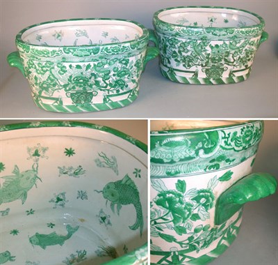 Lot 606 - Pair of Chinese Export Style Polychrome...