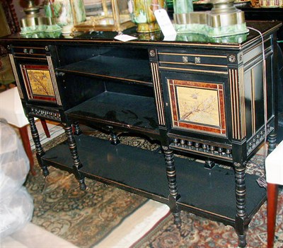 Lot 439 - Aesthetic Movement Ebonized Side Cabinet...