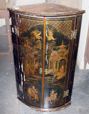 Lot 119 - George III Gilt Decorated Black Lacquered...