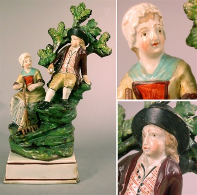 Lot 462 - Staffordshire Earthenware Figural Group