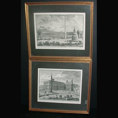 Lot 103 - Giuseppe Vasi [VIEWS OF ROME] Three engravings....