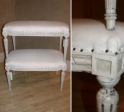 Lot 264 - Pair of Louis XVI Style Painted and...