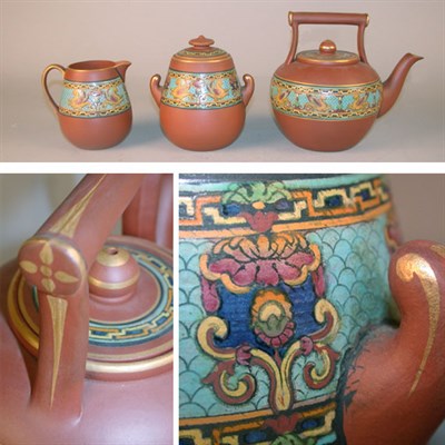 Lot 461 - Sevres Polychrome Decorated Terra Cotta...