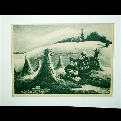 Lot 159A - Thomas Hart Benton LOADING CORN (F. 65)...