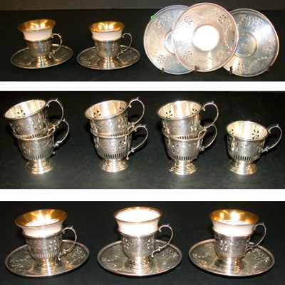 Lot 402A - Set of Twelve Gorham Sterling Silver Demitasse...