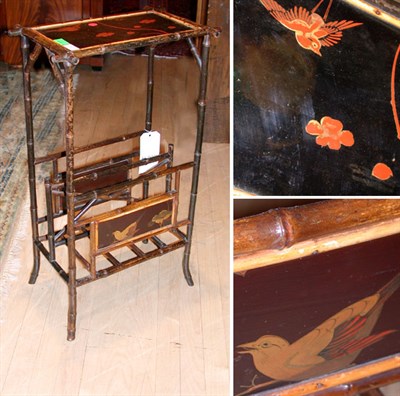 Lot 290 - Victorian Lacquered Bamboo Side Table
