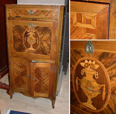 Lot 409 - Louis XVI Style Marquetry Inlaid Secretaire a...
