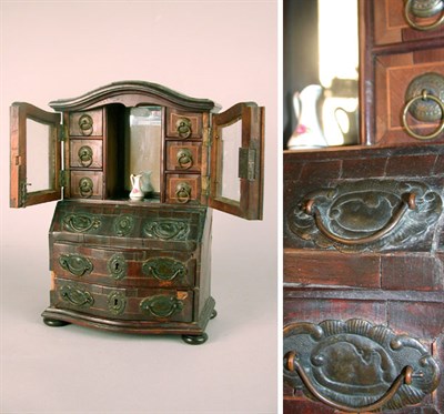 Lot 567 - Dutch Baroque Style Diminutive Burl-Wood...