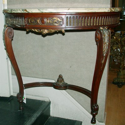 Lot 234 - Pair Louis XVI Style Marble Top Parcel Gilt...