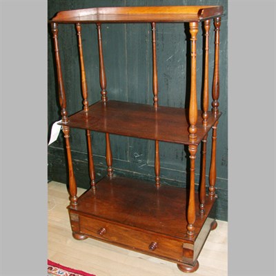 Lot 439 - William IV Rosewood and Mahogany Three-Tier...