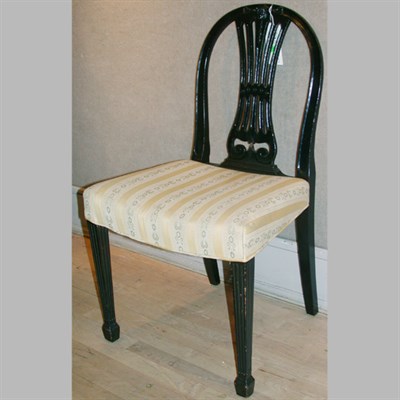 Lot 369 - Set of Eight George III Style Upholstered...