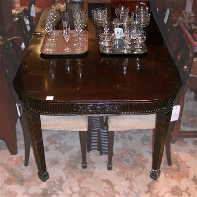 Lot 370 - George III Style Mahogany Dining Table...