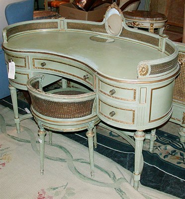 Lot 221 - Louis XVI Style Painted Reniform Dressing...