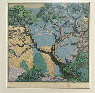 Lot 146 - Gustave Baumann PINON, GRAND CANON Color...