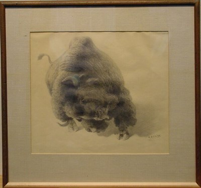 Lot 125 - William Robinson Leigh 1866-1955 BUFFALO,...