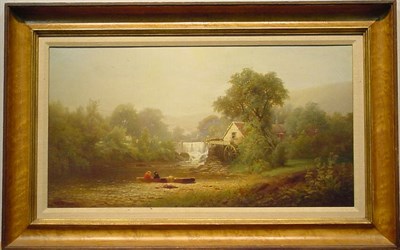 Lot 17 - Andrew Fisher Bunner 1841-1897 MILL BESIDE A...