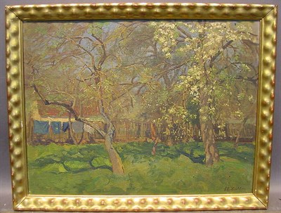 Lot 36 - Franz Emanuel Hecht German, b. 1877 BACKYARD...