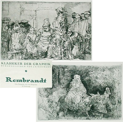 Lot 107 - J.B. Neumann, publisher REMBRANDT ZEHN...