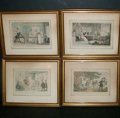 Lot 125 - Thomas Rowlandson THE ARTIST'S ROOM; THE...