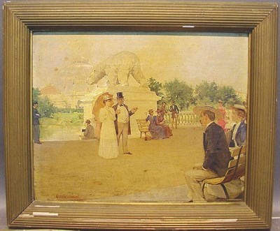 Lot 103 - Oliver Dennett Grover 1861-1927 VIEW OF THE...