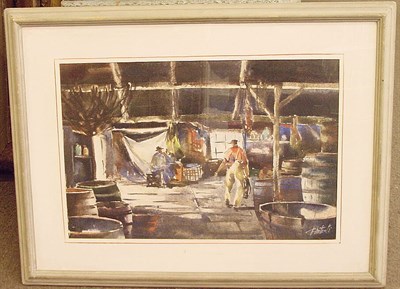 Lot 21 - John Chetcuti American, 1900-1976 FISH HOUSE...