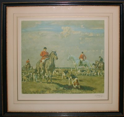 Lot 94 - After Sir Alfred Munnings ON THE MOORS Color...
