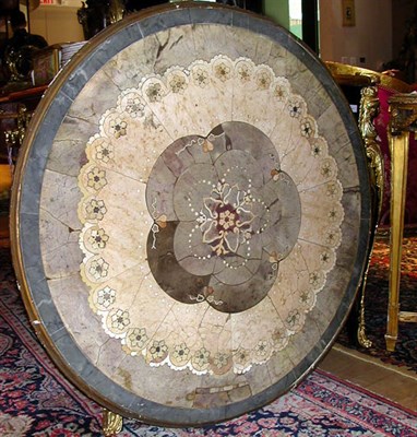 Lot 346 - Pietra Dura Panel Of circular form, with...