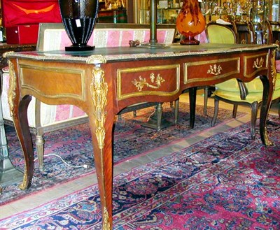 Lot 451 - Louis XV Style Gilt-Mounted Mahogany Bureau...