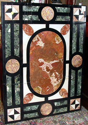 Lot 341 - Pietra Dura Panel Of rectangular form, with...
