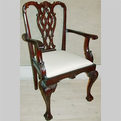 Lot 351 - Set of Eight George III Style Upholstered...