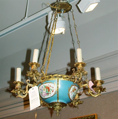 Lot 504A - Sevres Style Gilt-Metal and Porcelain...