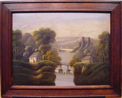 Lot 42 - Follower of Thomas Chambers RIVER LANDSCAPE...