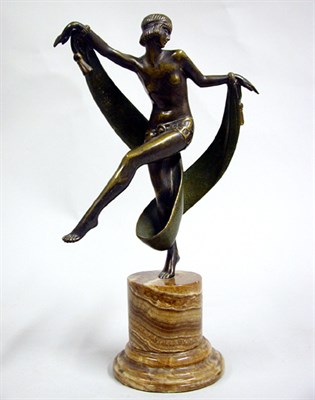 Lot 273 - Art Deco Bronze Sculpture Depicting an exotic...
