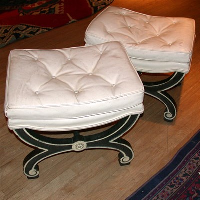 Lot 521 - Pair of Neoclassical Style Painted and...