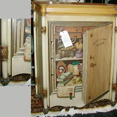 Lot 177 - Tromp l'Oeil Painted Side Cabinet