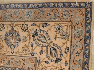 Lot 670 - Nain Wool and Silk Carpet Central Iran,...