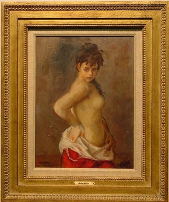 Lot 152 - Robert Philipp 1895-1981 NUDE STRETCHING...
