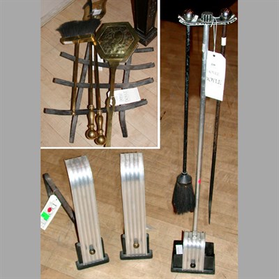 Lot 695 - Group of Nine Art Deco and Federal Style Fire...