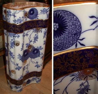 Lot 393 - Doulton Burslem Gilt and Cobalt Decorated...