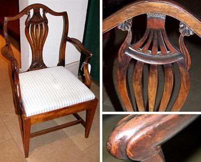 Lot 119 - Federal Mahogany Armchair Connecticut, early...