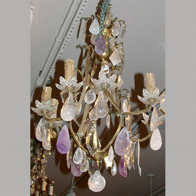 Lot 506 - Louis XVI Style Gilt-Bronze and Rock Crystal...