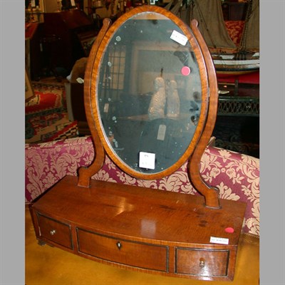 Lot 389 - Victorian Mahogany Shaving Mirror