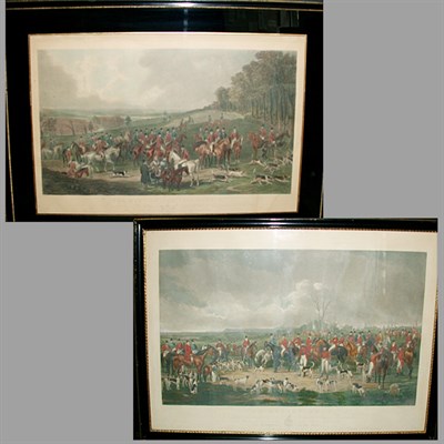 Lot 105 - After Anson A. Martin THE BEDALE HUNT Two hand-...