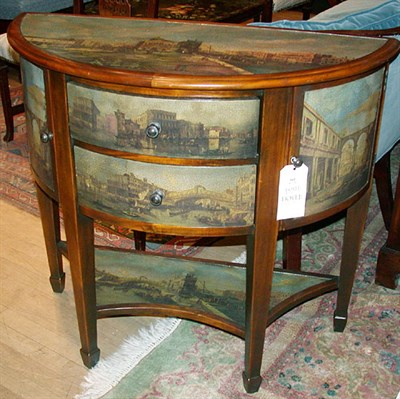 Lot 593 - Italian Neoclassical Style Mahogany Bow-Front...